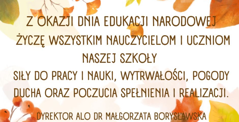 Dzień Edukacji Narodowej